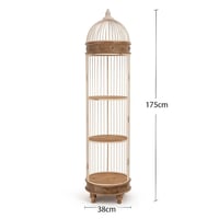 استاند قفص كبير - حديد و خشب - ريفي