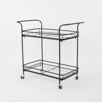 عربه تقديم دورين زجاج - مقبضين لليد