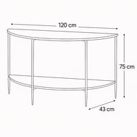 استاند مدخل - سطحين خشب - شكل نصف دائري