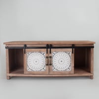 طاولة بلازما خشبية