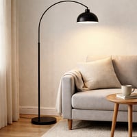 لمبة أرضية بتصميم عصري وانسيابي، تضيف إضاءة ناعمة...