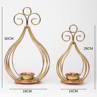 شمعدنات ذهبية بتصميم عصري ولمسات فاخرة