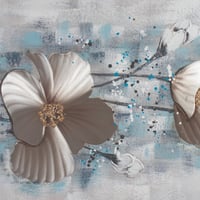 لوحة حائط عصرية كانفس مزودة بإطار خشبي مخفي