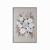 لوحة حائط يدوي برواز خشبي ظاهر 90*60سم