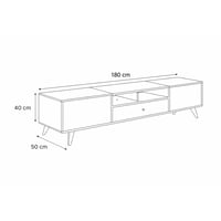 طاولة تلفزيون خشبية أنيقة مع ادراج للتخزين 179 سم...