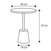 طاولة جانبية بتصميم أنيق تجمع بين سطح خشبي راقٍ وق...