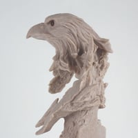 مجسم بشكل رأس صقر بتفاصيل دقيقه