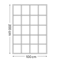 مرآة ديكور فخمة بتصميم شبكي تعزز جمال المساحة.