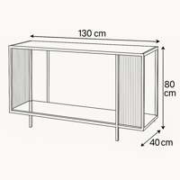 كونسول زجاجي عصري بلمسة رخامية وأناقة بسيطة تناسب...