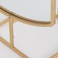 مرايا استاند حديد ذهبية - سطح متحركة