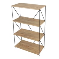 وحدة رفوف خشب ماليزي 4 ادوار مقسم متعددة الإستخدام...