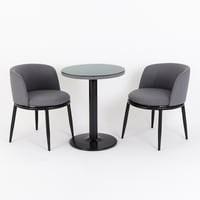 طقم جلوس خارجي - لون رمادي - تصميم عصري