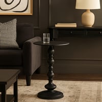 طاولة فيينا الجانبية - معدن أسود