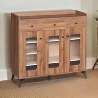 دولاب خشب متعدد الاغراض - قواعد معدن - 100سم