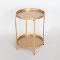 طاولة معدن ذهبي دورين