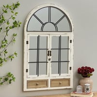 مرايا بتصميم ريفي - بشكل شباك