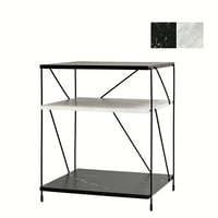 طاولة جانبية مودرن - ابيض واسود