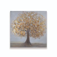 لوحة حائط عصرية كانفس 80سم في80 سم مزودة بإطار خشب...