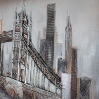 لوحة حائط عصرية كانفس 150سم في50سم مزودة بإطار خشب...