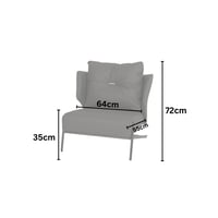 كرسي جلد برتقالي - تصميم مربع