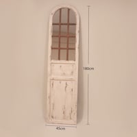 مرايا باب خشب كبير ريفي