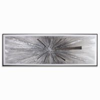 لوحة حائط عصرية كانفس مع برواز خشبي اسود 180سم في6...