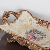 تحفه سيراميك ايطالية - حواف ذهبي