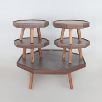 طقم الطاولات الذكية 5 في 1 - بلمسة رمادية