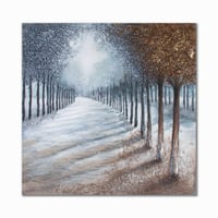 لوحة حائط عصرية كانفس 100سم في100سم مزودة بإطار خش...