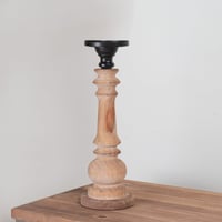 شمعدان خشب وسط