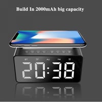 ساعة ديجتال متعدة الاستخدام لون اسود صغير