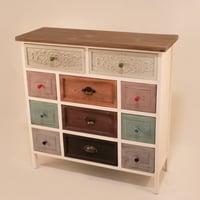 دولاب خشبي بالوان مبهجة (11 درج)