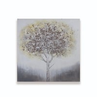 لوحة حائط عصرية كانفس 80سم في80 سم مزودة بإطار خشب...