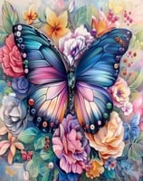 لوحات تلوين مرقمة - فراشة