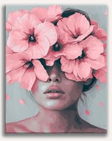 لوحات تلوين مرقمة - الوجه الوردي