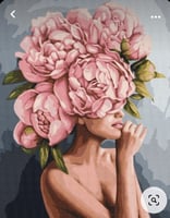 لوحات تلوين مرقمة _ Flowery Girl 6
