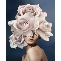 لوحات تلوين مرقمة _Flowery Girl 9