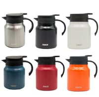 زمزمية تنزا قصير 1000 مل لون ابيض