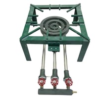 موقد اخضر كبير 3 عيون مع 3 مفاتيح موديل 283