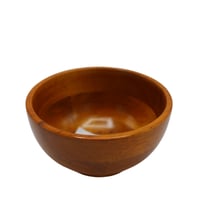 وعاء إناء صحن باديه قدح خشبي متين 14 سم