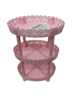 رف بلاستيك 3 دور وردي