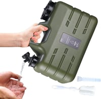 خزان مياه مع صنبور حامل تخزين للتخييم بتصميم مقبض...