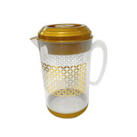 جيك ماء بلاستيك مع كوبين 2.6 لتر