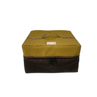 طقم شنط عزبة لون بني عودي ثلاث احجام