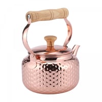 ابريق شاي ثقيل حب الرمان استيل نحاسي 2 لتر