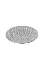 صحن حلا بلاستيك فضي 4022