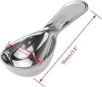 مكيال ملعقة بيضاوي استيل 15مل رقم 304548