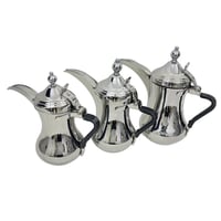 طقم دلال العساف البغدادية استانليس استيل ثقيل بيد...