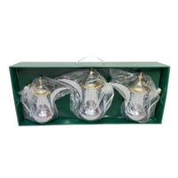 طقم دلة العساف البغدادية استانلس استيل غطاء ذهبي 3...