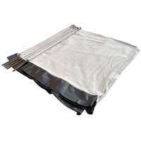 رواق رحلات البر حديد ماصورة لون ابيض مقاس 1.2×8 مت...